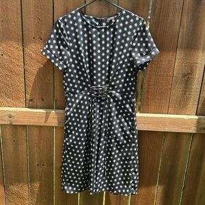 Banana Republic Sunshine Floral Navy Dress